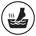Foot Soak Black Filled icon