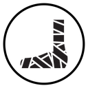 Foot splint icon