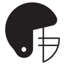 Football helmet icon