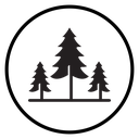 Forest and park trees icon
