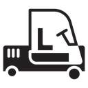 Forklift loader icon