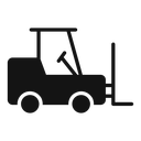 Forklift loader icon