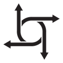 Four directions icon