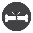 Fracture Black Filled icon