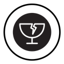 Fragile package icon