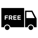 Free delivery Black Filled icon