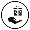 Free gift Black Filled icon