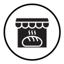 Fresh bakery pastry shop icon