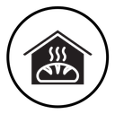 Fresh bakery pastry shop icon