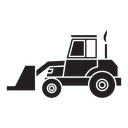 Front loader truck icon