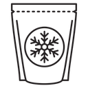 Frozen food bag icon