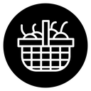 Fruit basket icon