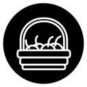 Fruit basket icon