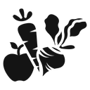 Fruits and vegetables icon