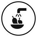 Fruits Washing Faucet Bowl icon