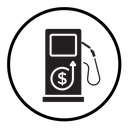 Fuel price increase icon