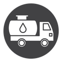 Fuel truck Black Filled icon