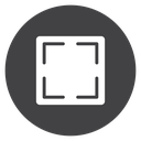 Full Size Frame Black Filled icon