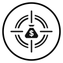 Funds hunting icon