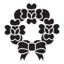 Funeral wreath icon