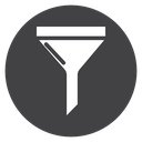 Funnel Black Filled icon