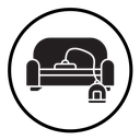 Furniture dry cleaning icon