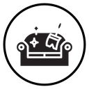Furniture dry cleaning icon