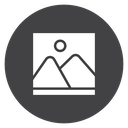 Gallery Landscape Photo Black Filled icon