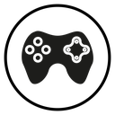Game controller Black Filled icon