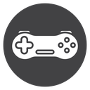 Game Controller Home Button Black Filled icon