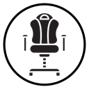 Gaming armchair icon
