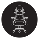 Gaming chair icon