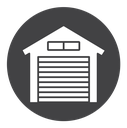 Garage Black Filled icon