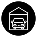 Garage car icon