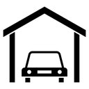 Garage car icon