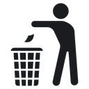 Garbage recycling sign 2 icon