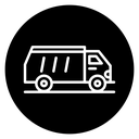 Garbage truck icon
