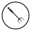 Garden fork icon
