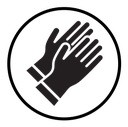 Garden gloves icon