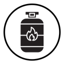 Gas cylinder icon