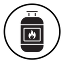 Gas cylinder icon