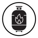 Gas cylinders icon