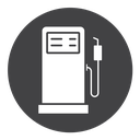 Gas station Black Filled icon