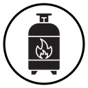 Gas tank Black Filled icon