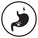 Gastritis Black Filled icon