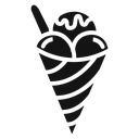 Gelato ice cream icon