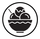 Gelato ice cream icon