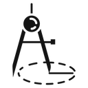 Geometric campass icon