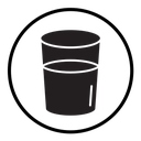 Glass of water icon