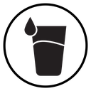 Glass of water icon